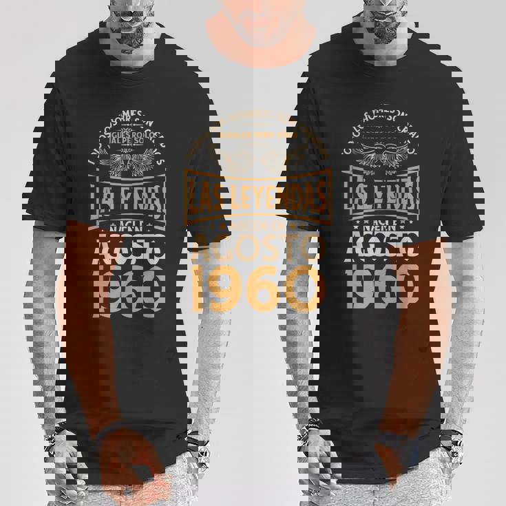Cumpleaños Hombre Regalos Las Leyendas Agosto 1960 Camiseta unisex Regalos divertidos