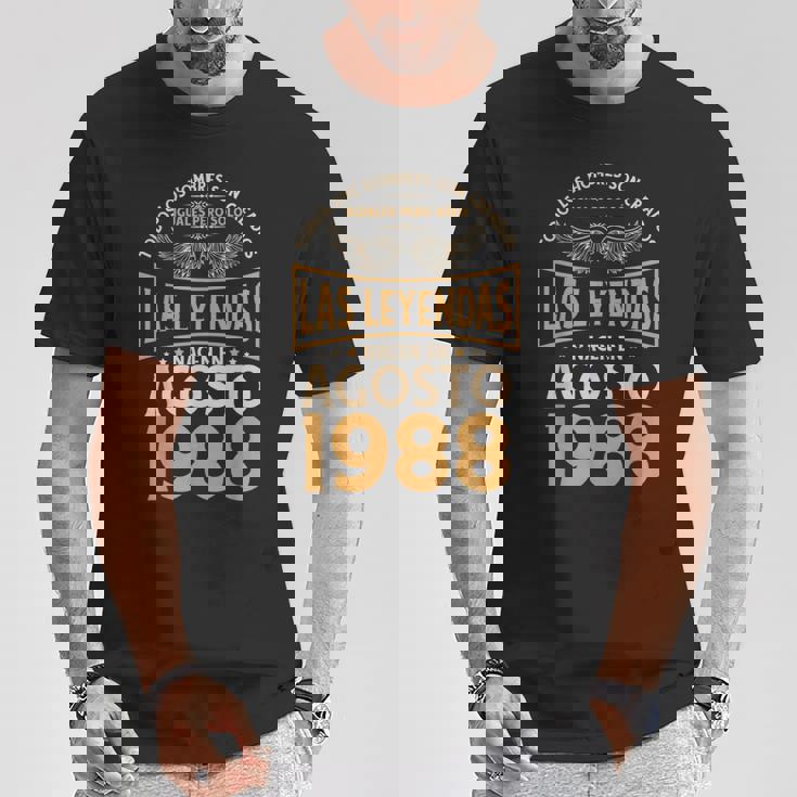 Cumpleaños Hombre Regalos Las Leyendas Agosto 1988 Camiseta unisex Regalos divertidos