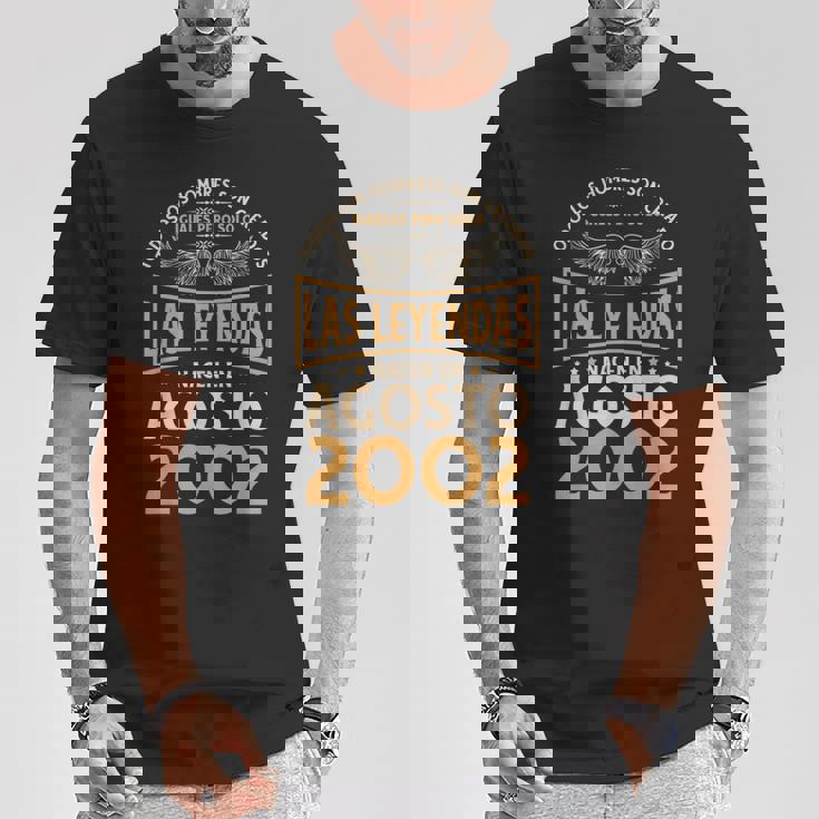 Cumpleaños Hombre Regalos Las Leyendas Agosto 2002 Camiseta unisex Regalos divertidos