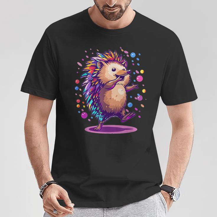 Cute Hedgehog Dancing T-Shirt Lustige Geschenke