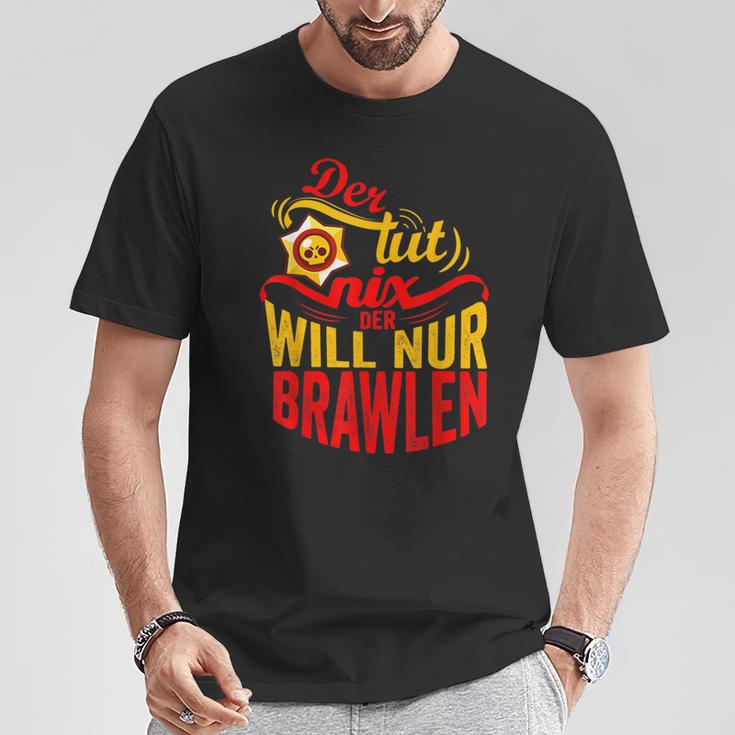 Der Tut Nix Der Will Nur Brawlen Spielenideo Games T-Shirt Lustige Geschenke