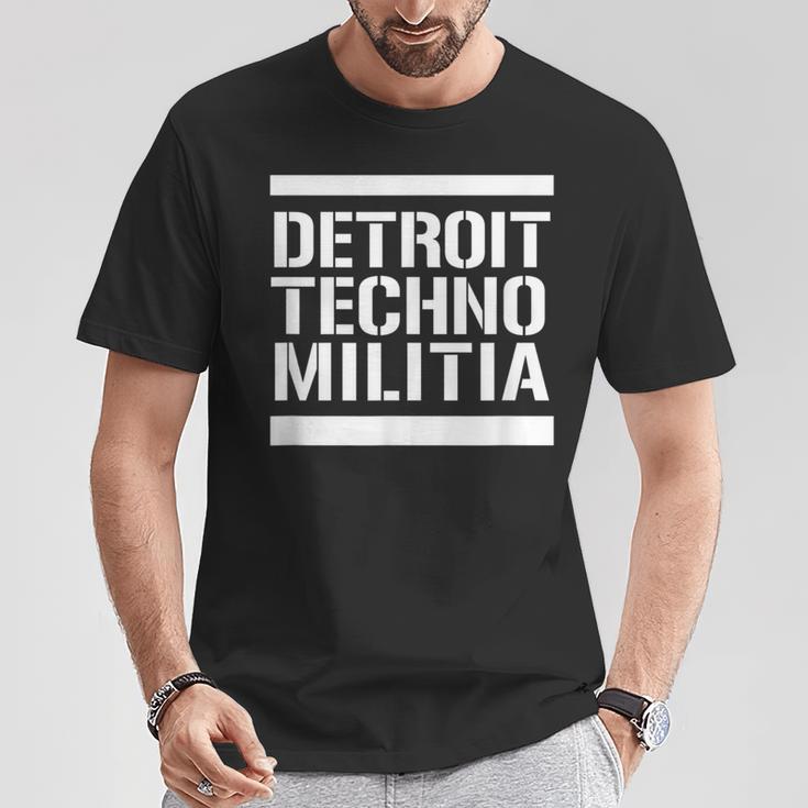 Detroit Techno Militia T-Shirt Lustige Geschenke