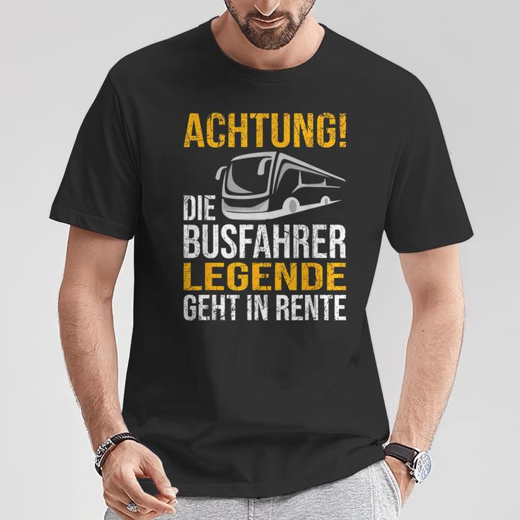 Die Busfahrer Legende Geht In Rente Ruhestand Pension T-Shirt Lustige Geschenke