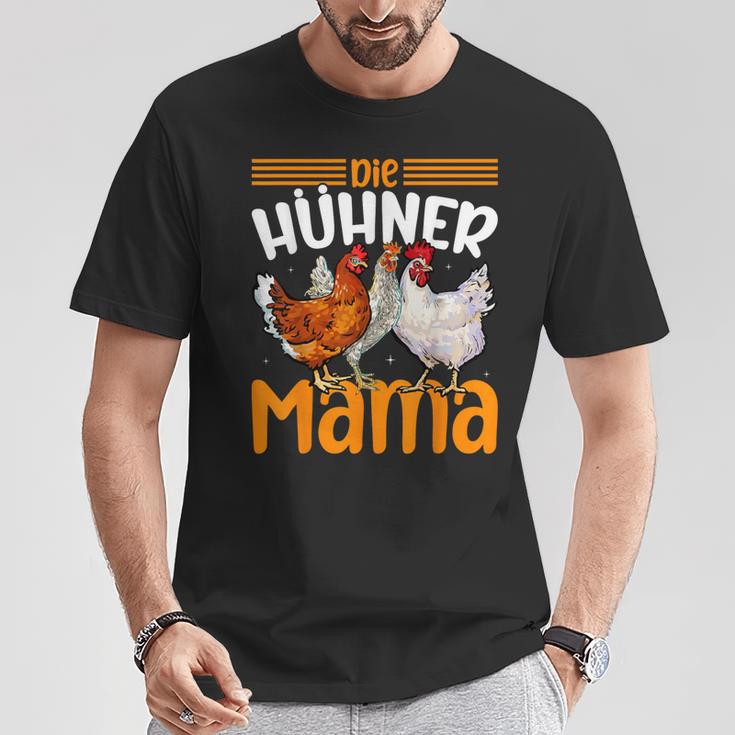 Die Hühner Mama Für Tierfreunde Muttertag T-Shirt Lustige Geschenke