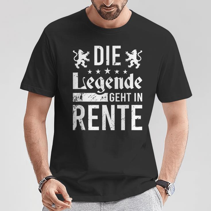 Die Legende Geht In Rentner The Legend Goes T-Shirt Lustige Geschenke