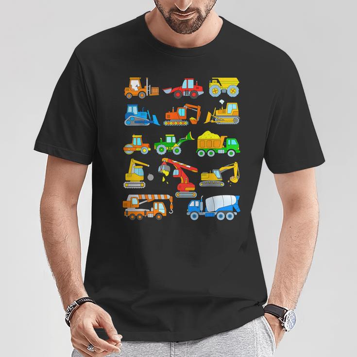 Digger Boy Fahrzeuge Baustelle Kinder T-Shirt Lustige Geschenke