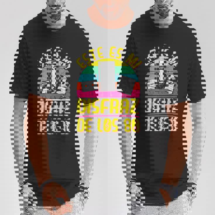 Disfraz Años 80 80S Outfit 80S Costume Niña Cassette Camiseta unisex Regalos divertidos