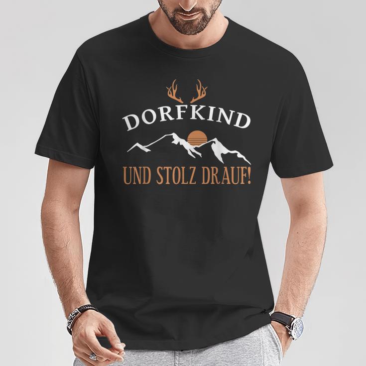 Dorfkind Und Stolz Drauf Schöner Landhaber &Illfkind T-Shirt Lustige Geschenke