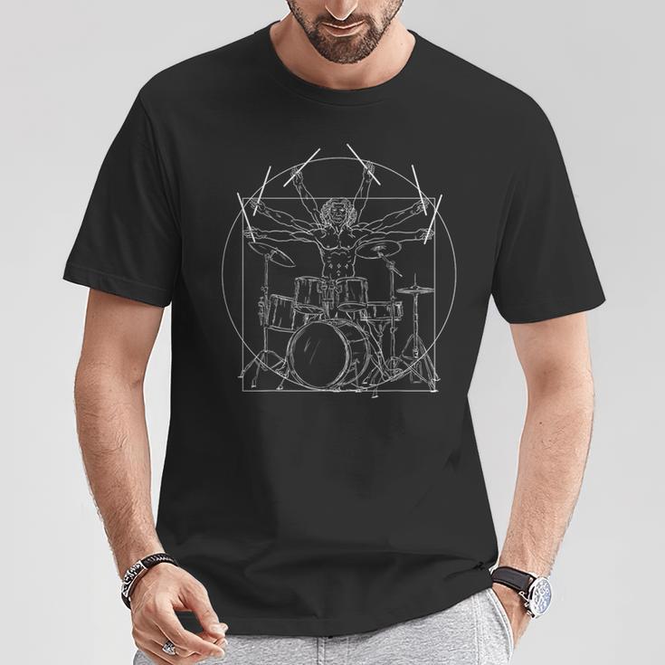 Drummer Drummer Dainci Drummer Rock Music T-Shirt Lustige Geschenke