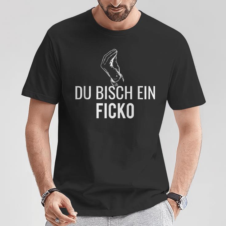 Du Ficko Lohn Italia Workelvet Gesture T-Shirt Lustige Geschenke