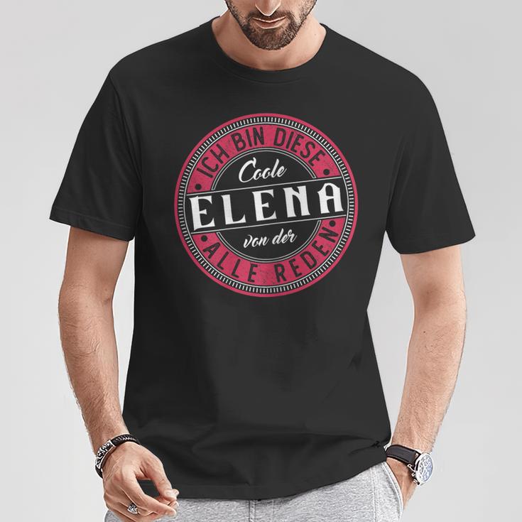 Elena Ich Bin Diese Coole Elena T-Shirt Lustige Geschenke