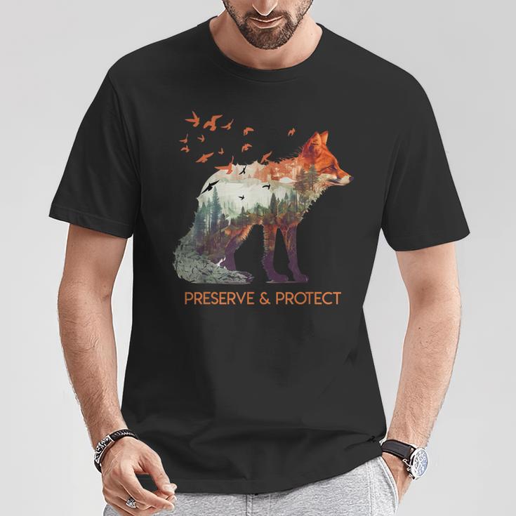 Environmental Protection Species Protection Rettet Die Erde Animal Protection T-Shirt Lustige Geschenke