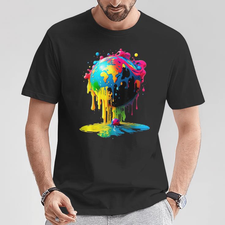 Erdkugel Nachhaltig Globus T-Shirt Lustige Geschenke