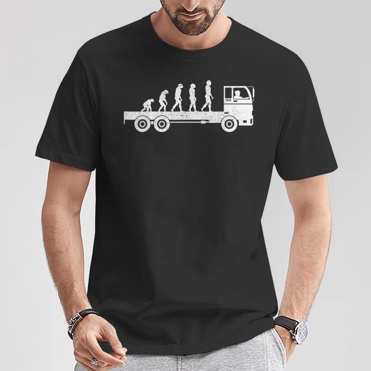 Evolution Truck Driver T-Shirt Lustige Geschenke