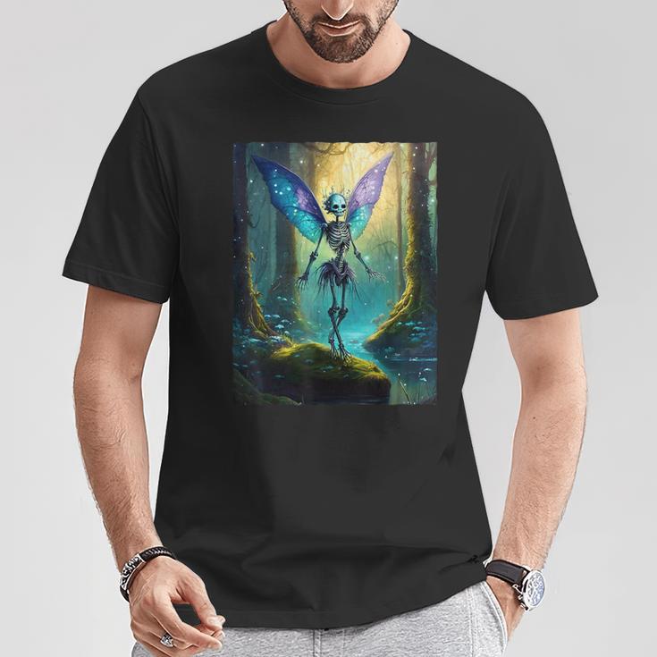 Fee Skelett Dark Fairycore Fairy Grunge T-Shirt Lustige Geschenke