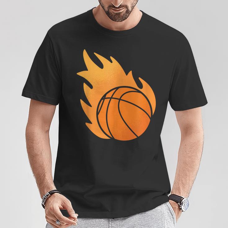 Fire Basketball T-Shirt Lustige Geschenke