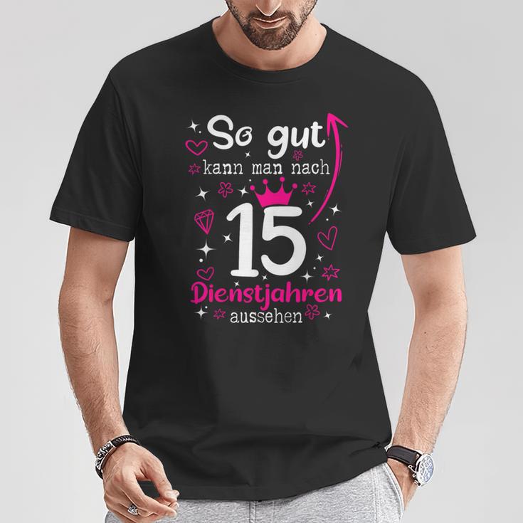 Firmenjubiläum 15 Jähriges Dienstjubiläum 15 Years Anniversary T-Shirt Lustige Geschenke