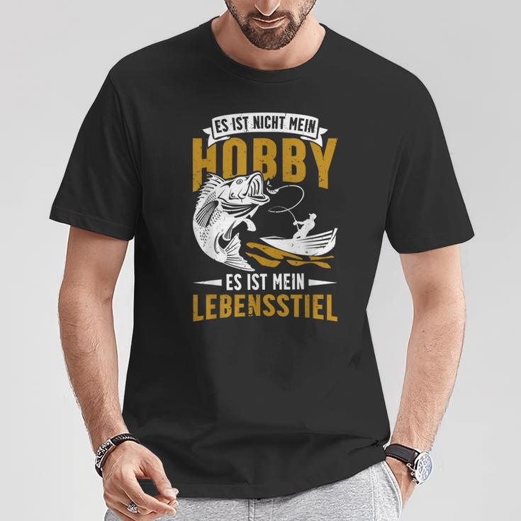 Fishing Ist Mein Lebenstiel Angeling Ist My Lebenstiel T-Shirt Lustige Geschenke