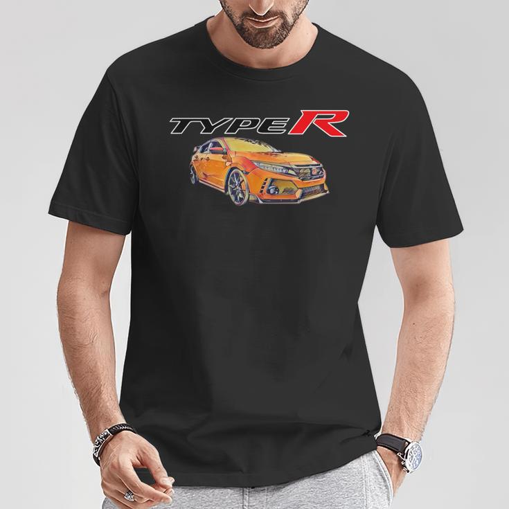 Fk8 Civic Type R Retro Style T-Shirt Lustige Geschenke