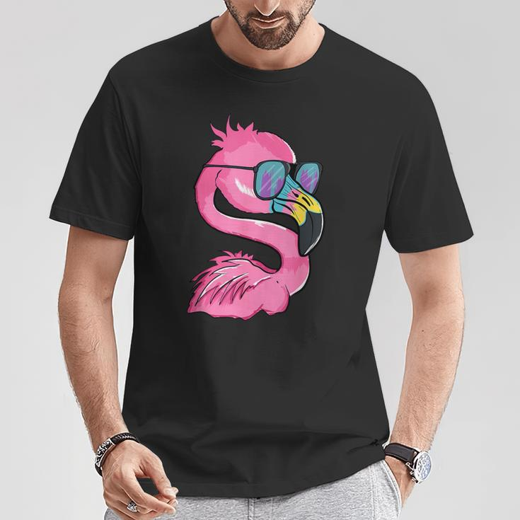 Flamingo Summer Vibes Vacation Flock Bird T-Shirt Unique Gifts