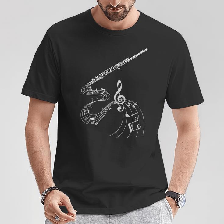 Flute Flute Player Musician T-Shirt Lustige Geschenke