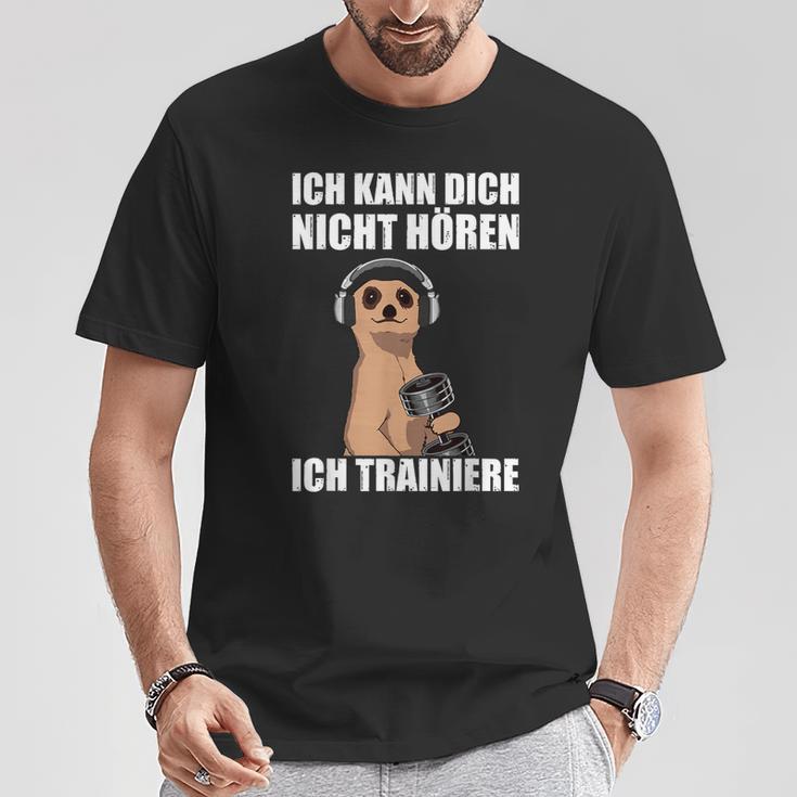 Bodybuilding Ich Kann Dich Nicht Hören Ich T-Shirt Lustige Geschenke