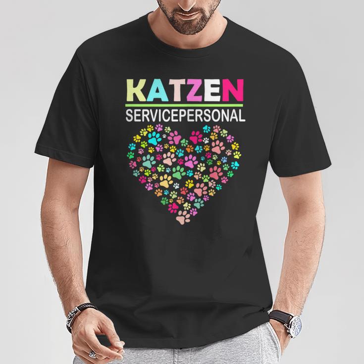 Cat Service Personnel Cat Pet Cat Love T-Shirt Lustige Geschenke