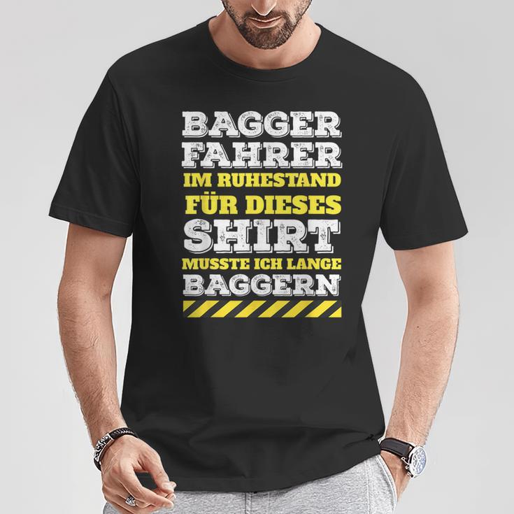 Digger Driver Digger Driver Digger Retirement Pension T-Shirt Lustige Geschenke