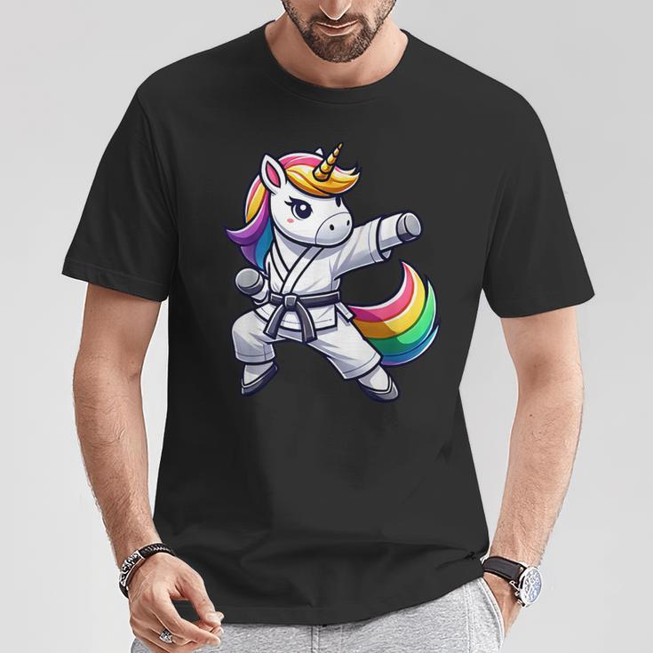 Karate Unicorn Athlete Belt Boys Girls T-Shirt Lustige Geschenke