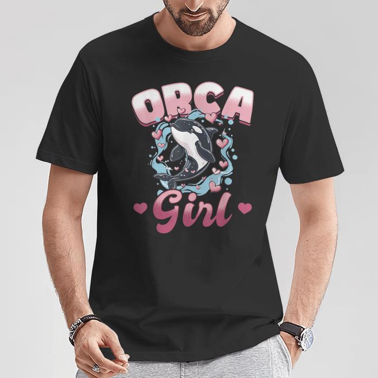 Orca Animal Orca Girl T-Shirt Lustige Geschenke