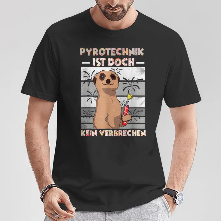 Pyrotechnik Ist Doch Keinerbrechen Feuerwerk T-Shirt Lustige Geschenke