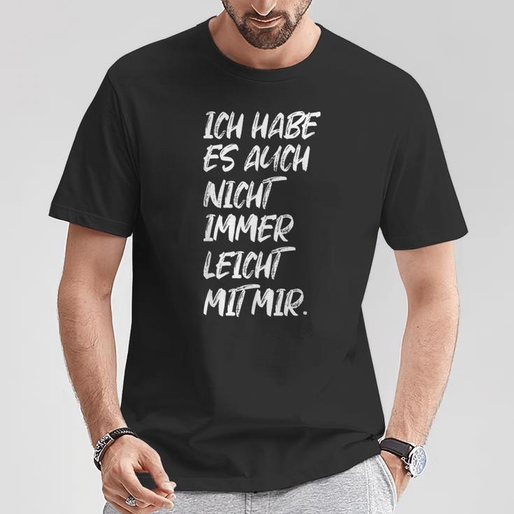 Quote Ironie Nicht Leicht Mir Mir Selber T-Shirt Lustige Geschenke