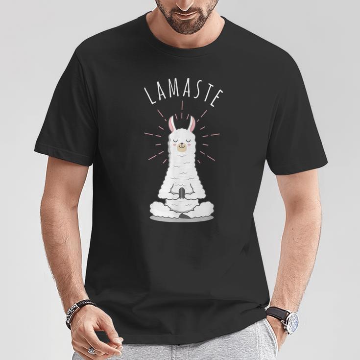 Yoga Namaste Lamaste T-Shirt Lustige Geschenke