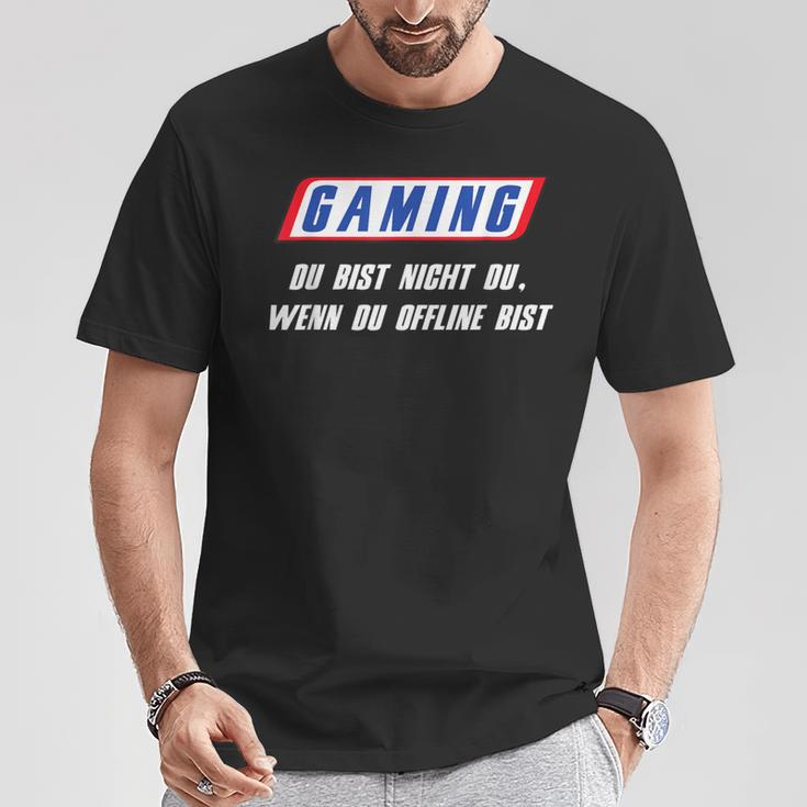 With ‘Gaming Du Bist Nicht Du Wenn Du Offline Bist’ Print T-Shirt Lustige Geschenke