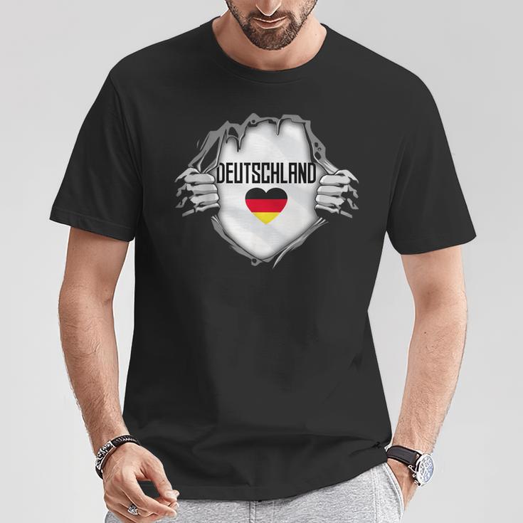 German National Flag Ich Liebe Deutschland T-Shirt Lustige Geschenke