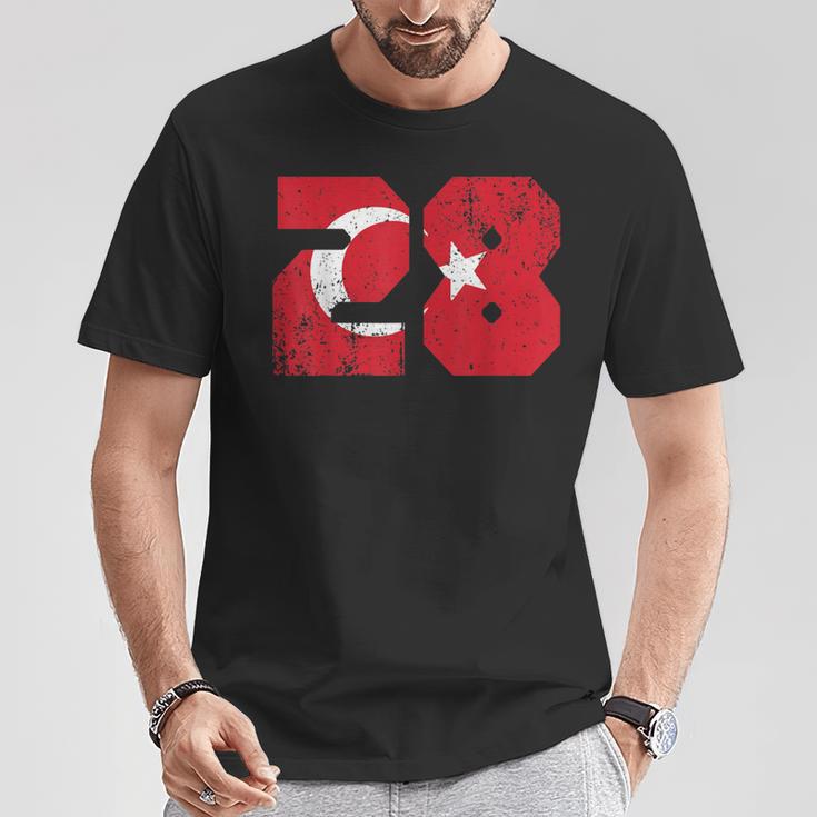 Giresun 28 Memleket Turkey Flag Idea T-Shirt Lustige Geschenke