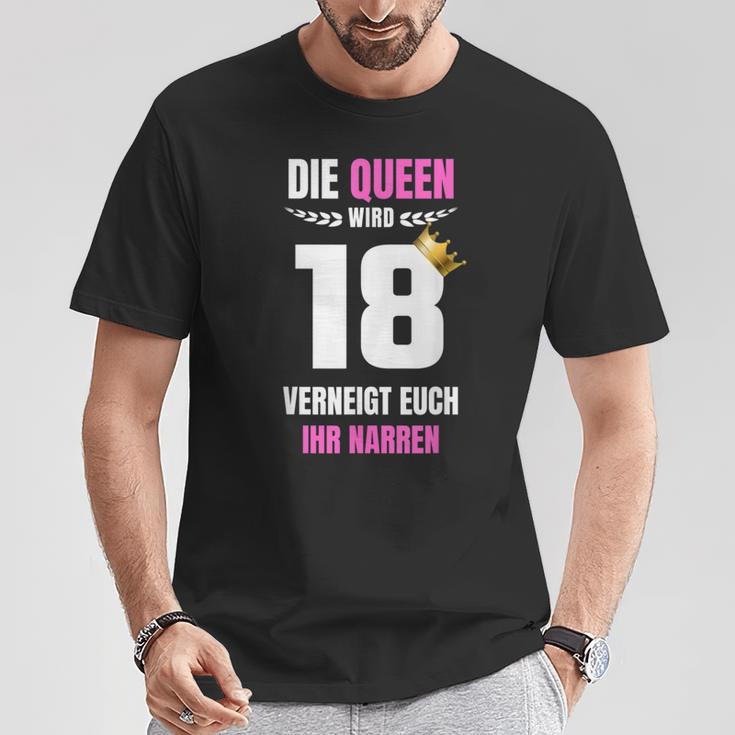 Girls' Die Queen Wird 18 Birthday Honour T-Shirt Lustige Geschenke