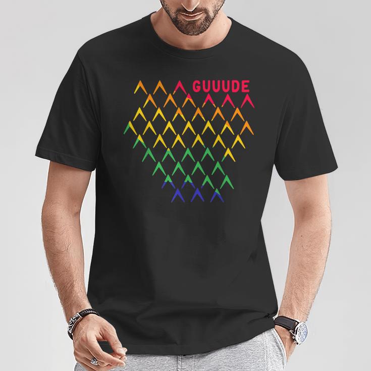 Gude Abbelwoiglas Bembel Pattern Hessen Äppler Lgbt Pride T-Shirt Lustige Geschenke