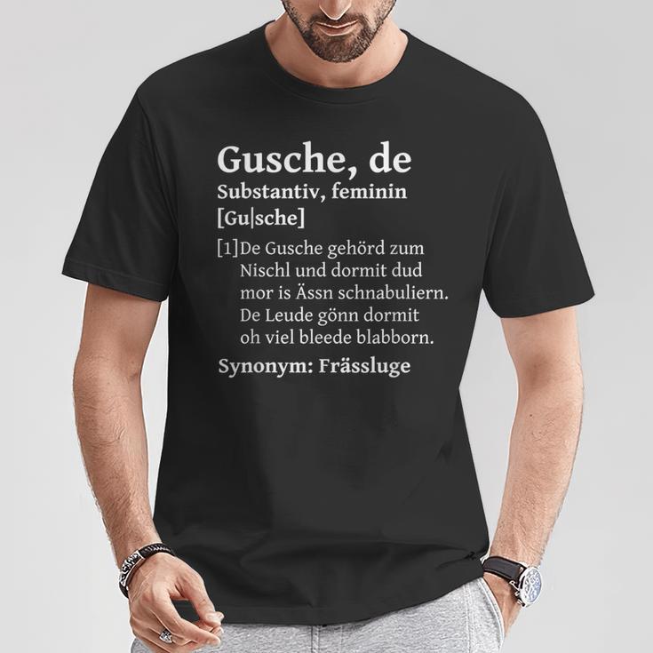 Gusche Mund Auf Saxon Saxony Slogan T-Shirt Lustige Geschenke