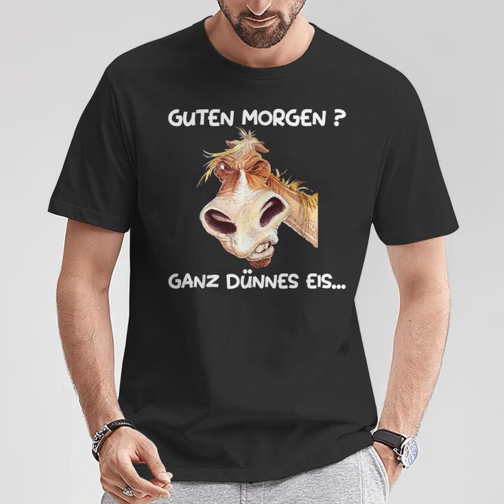 Guten Morgen Ganz Thin Eis T-Shirt Lustige Geschenke