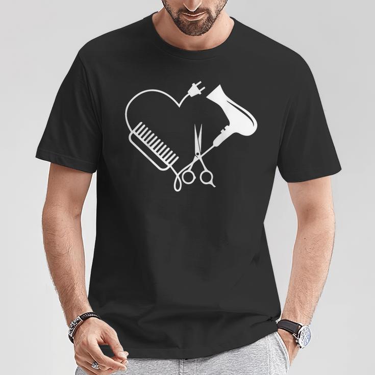 Hairdresser Salon Barber Hairstylist Hairdresser T-Shirt Lustige Geschenke