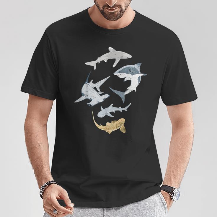 Hammershark Zebra Shark Shark Types Of Sharks T-Shirt Lustige Geschenke