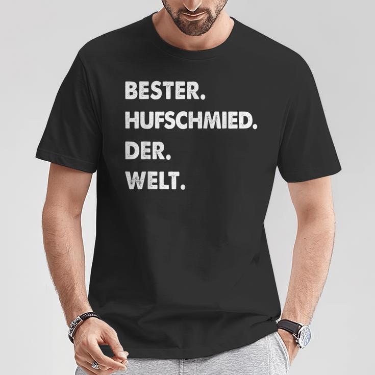 Herren Hufschmied Spruch Bester Hufschmied Der Welt T-Shirt Lustige Geschenke