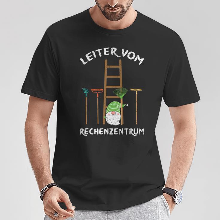 Hobbygärtner Leiterom Rechenzentrum Gärtner Garten Slogan T-Shirt Lustige Geschenke