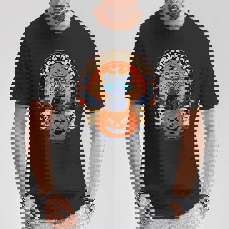 Hocus Focus Optometry Halloween Optometrist Eye Doctor Cat TShirt