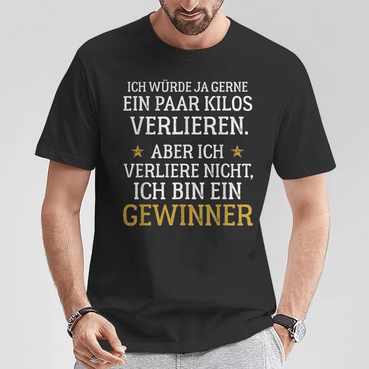 Ich Bin Ein Winner Diet Lose Weight Nutrition T-Shirt Lustige Geschenke