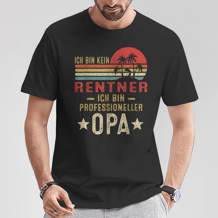 Ich Bin Kein Rentner Ich Bin Profesioneller Opa German T-Shirt Lustige Geschenke