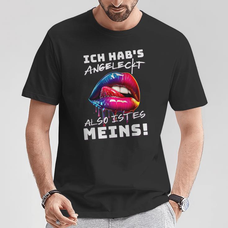 Ich Hab's Angeleckt Also Ist Es Meins Humour Women's T-Shirt Lustige Geschenke