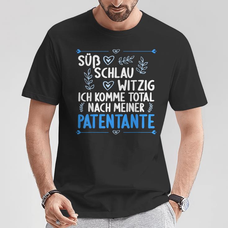 Ich Komme Totallnach Meiner Patentante Godson T-Shirt Lustige Geschenke