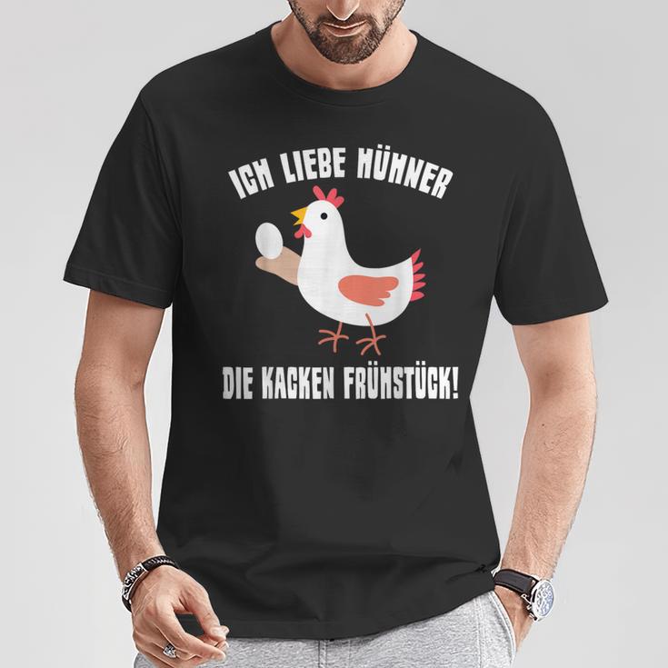 Ich Liebe Hühner Die Kacken Breakfast Farmer I Love Hühner Die Kacken Breakfast T-Shirt Lustige Geschenke